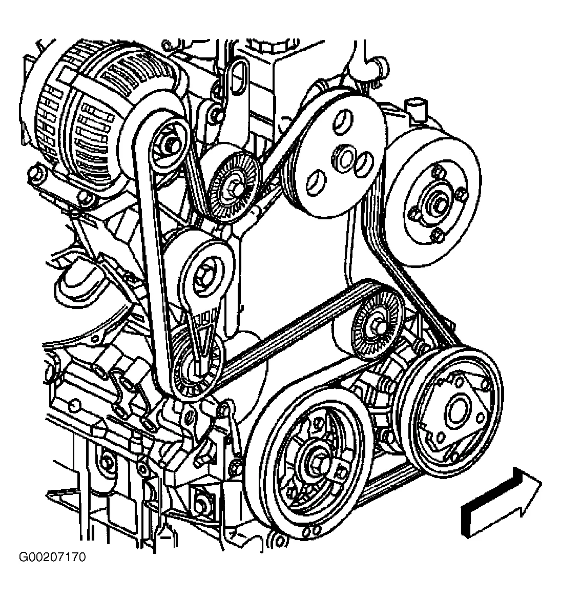 Chevy 2005 Silverado Serpentine Belt