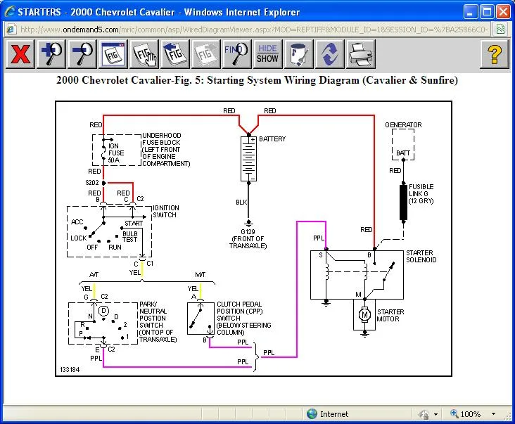 Chevy Cavalier Transmission Wiring Diagram