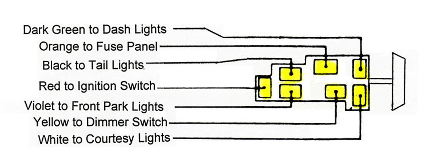 Chevy Headlight Dimmer Switch Wiring Diagram