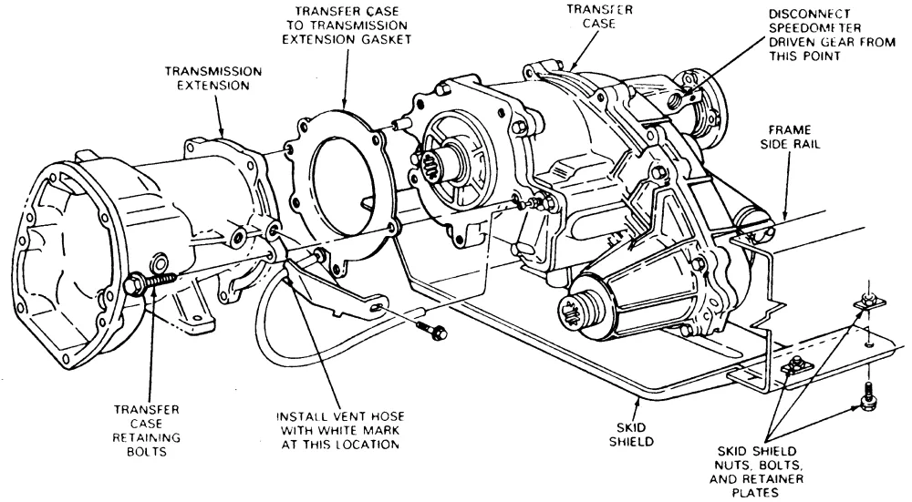 Chevy Silverado Transfer Case Diagram