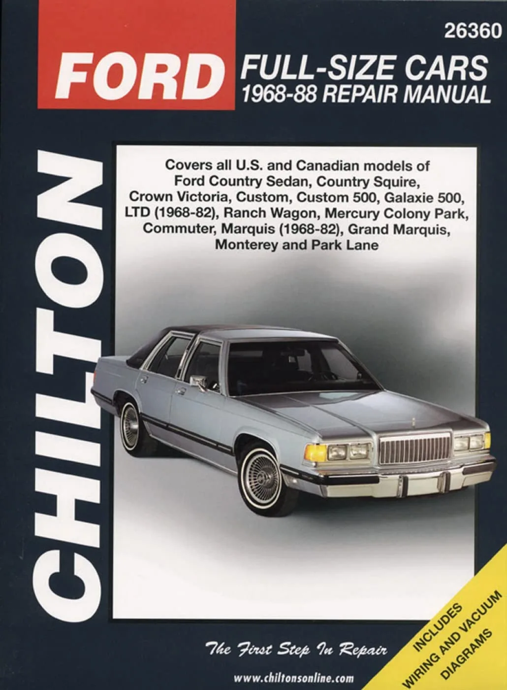 Chilton S Total Car Care Repair Manual Ford Full Size Cars 1968 1988