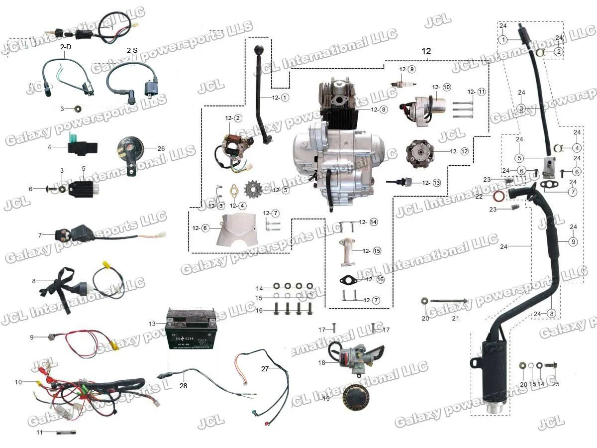 Chinese 125Cc Pit Bike Wiring Diagram