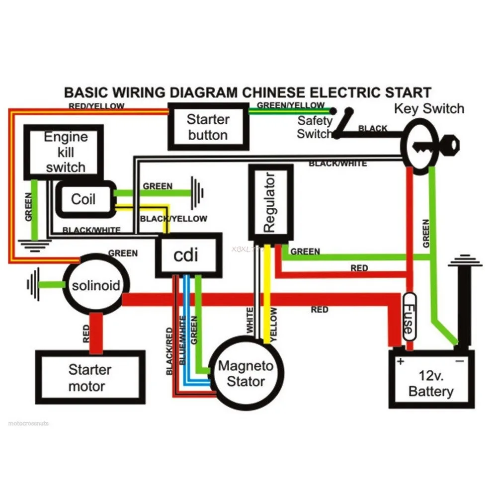 Chinese 50Cc Wiring Diagram No Battery