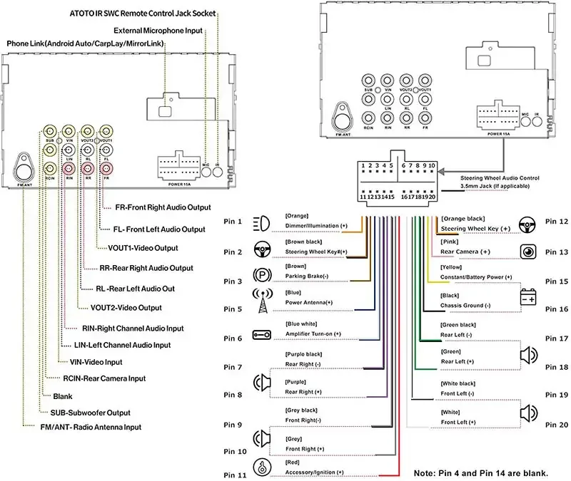 Chinese Android Car Stereo Wiring Diagram 39 Chinese Androi
