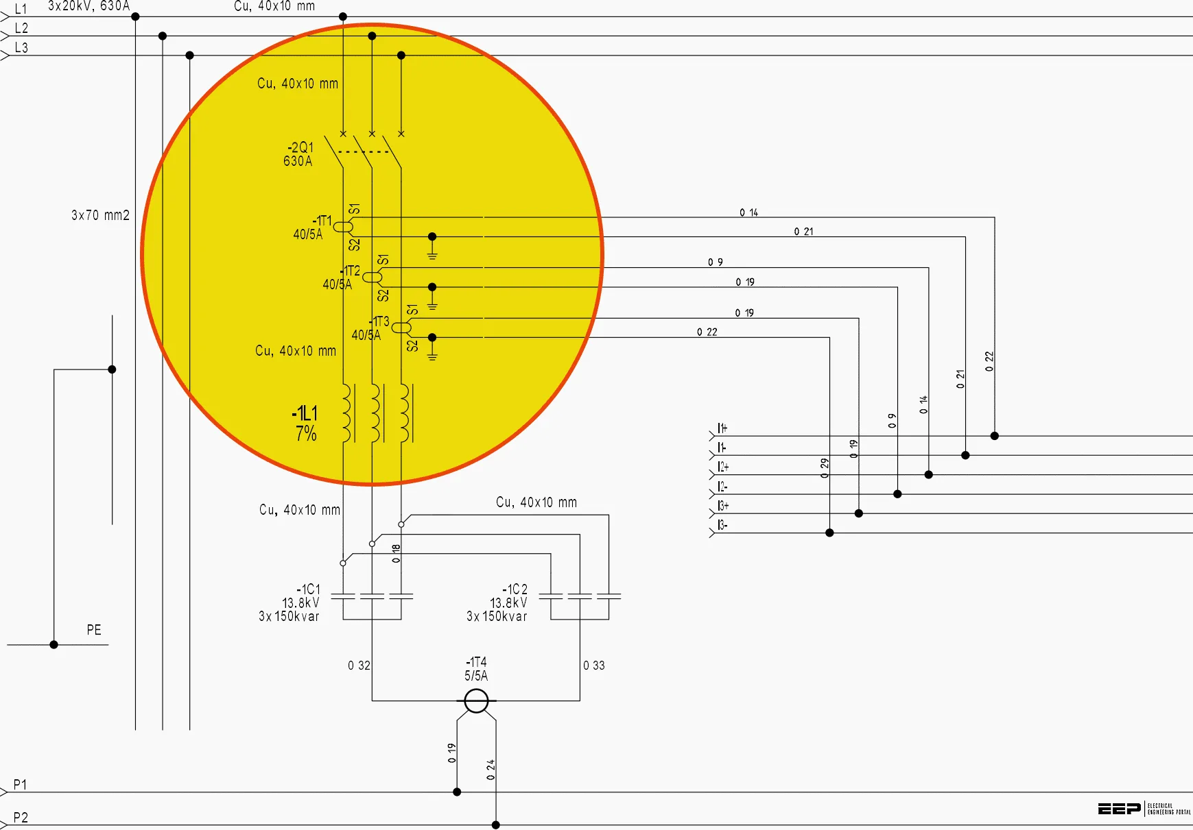 Circuit Breaker Single Line Diagram