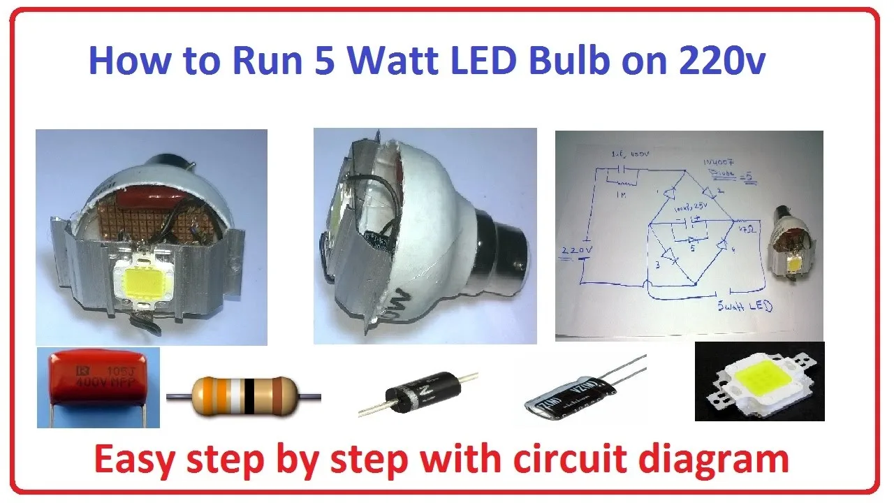Circuit Diagram For Led Driver Circuit Led 220V Diagram Watt