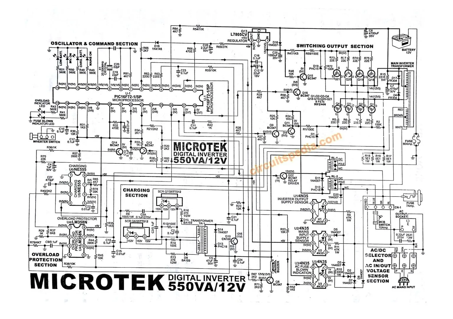 Circuit Diagram Of 1Kva Inverter
