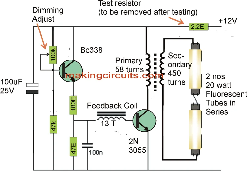 Circuit Diagram Of Cfl Lamp