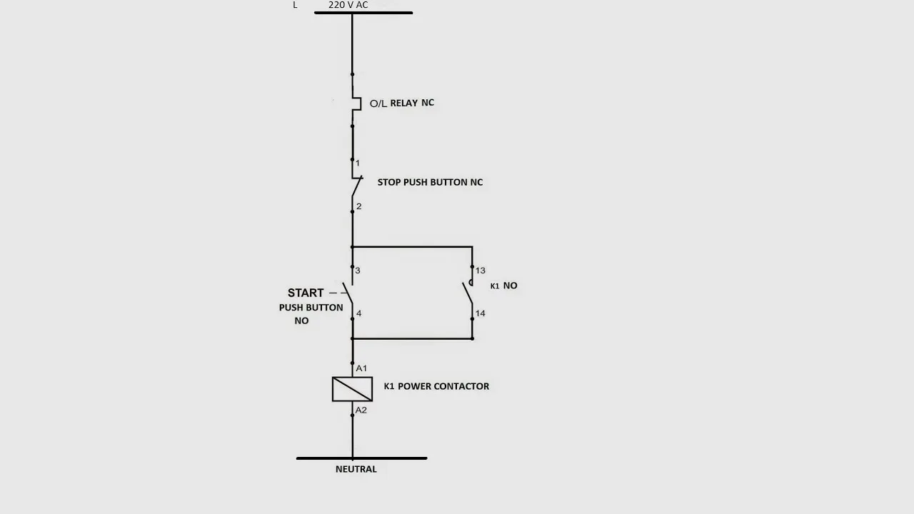 Circuit Diagram Of Dol Starter