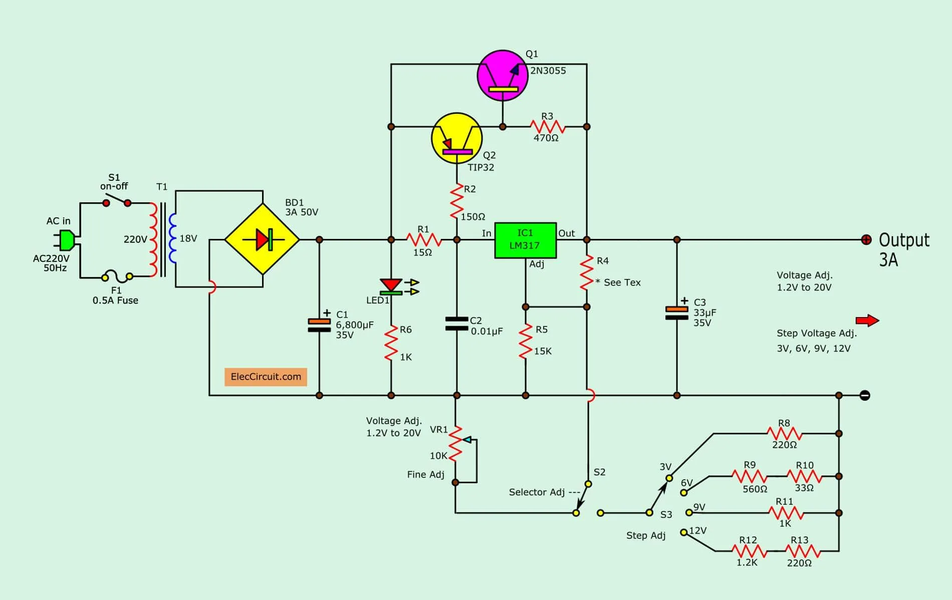 Circuit Diagram Of Power Supply
