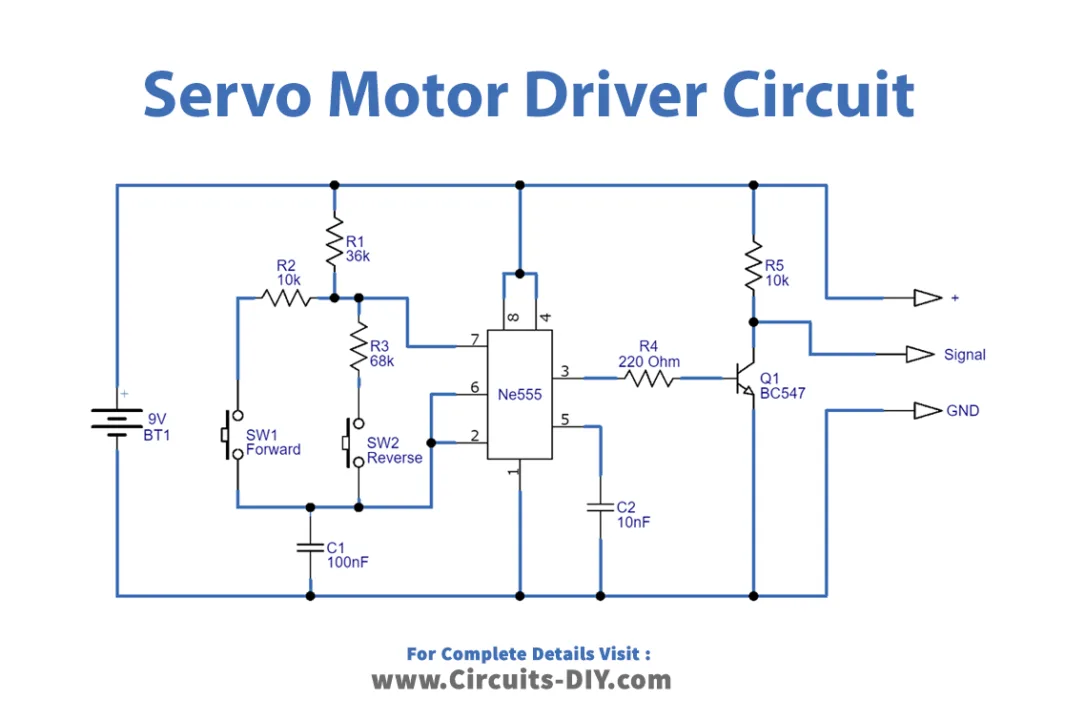 Circuit Diagram Of Servo Motor Servo Tester Circuit Sg90 Ele