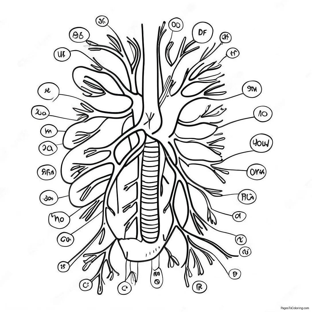Circulatory System Diagram Coloring Page 72852 58513