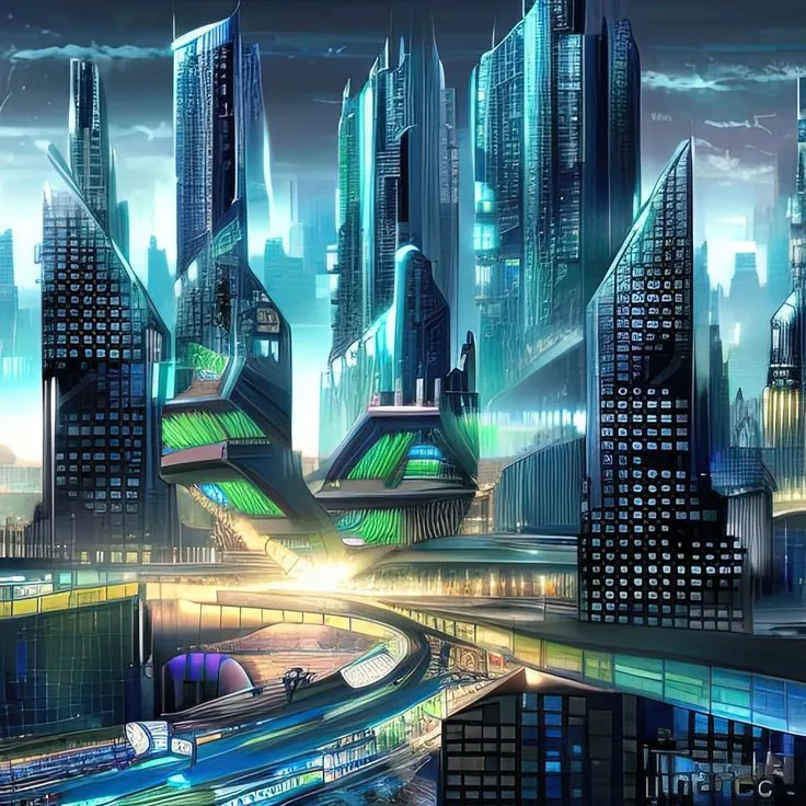 City Cityscape Futuristic Artwork Digital Art Artistic Future Fantasy Sf Science
