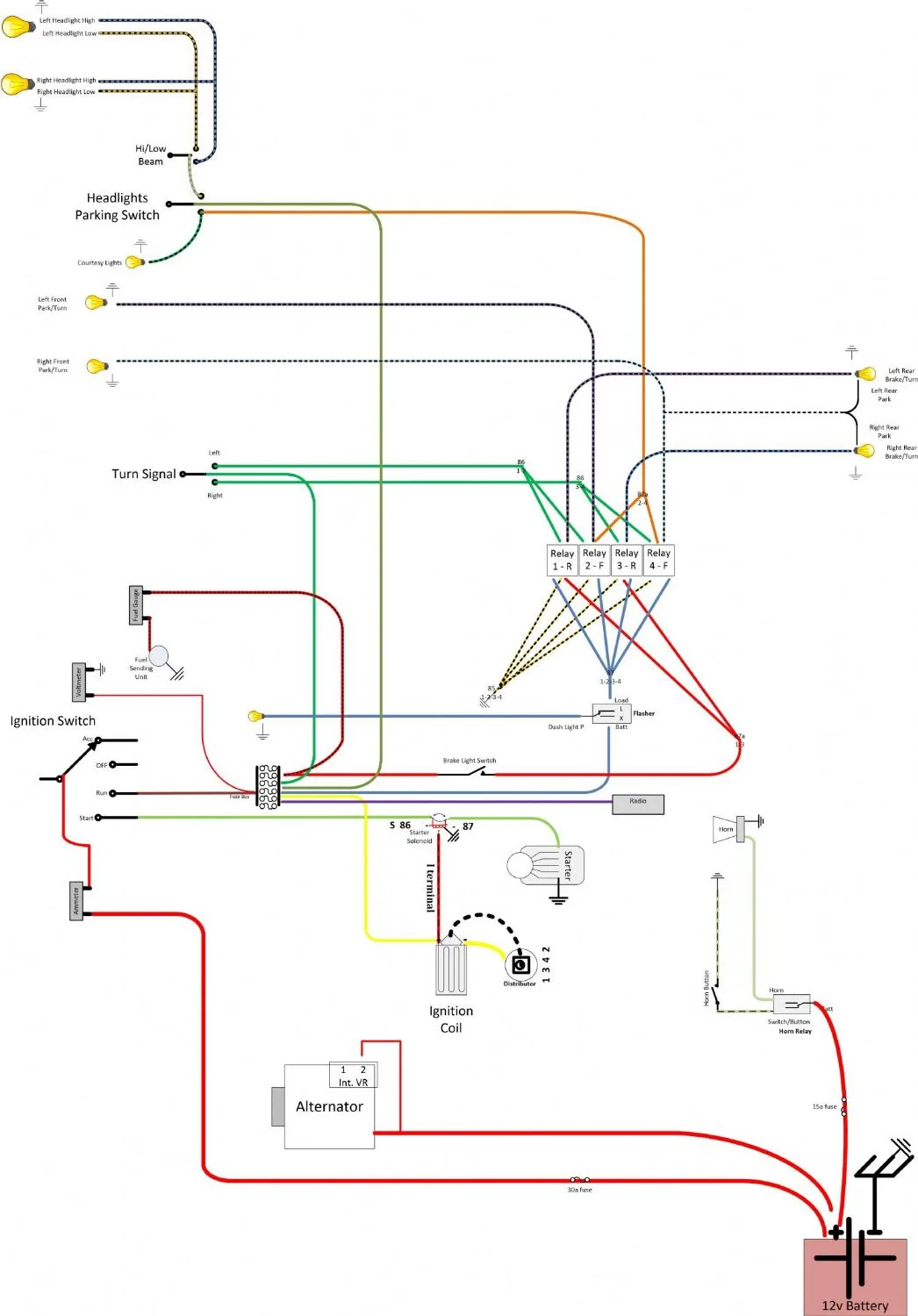 Cj2A 12 Volt Wiring Diagram Weavemed