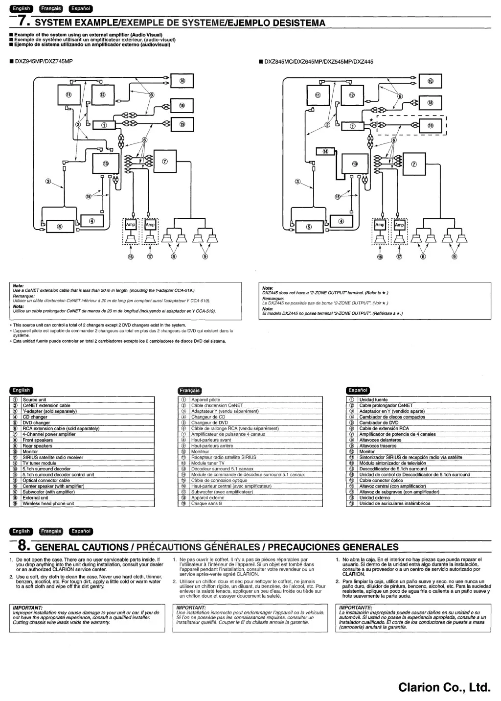 Clarion Cmd8 Wiring Diagram Autocardesign