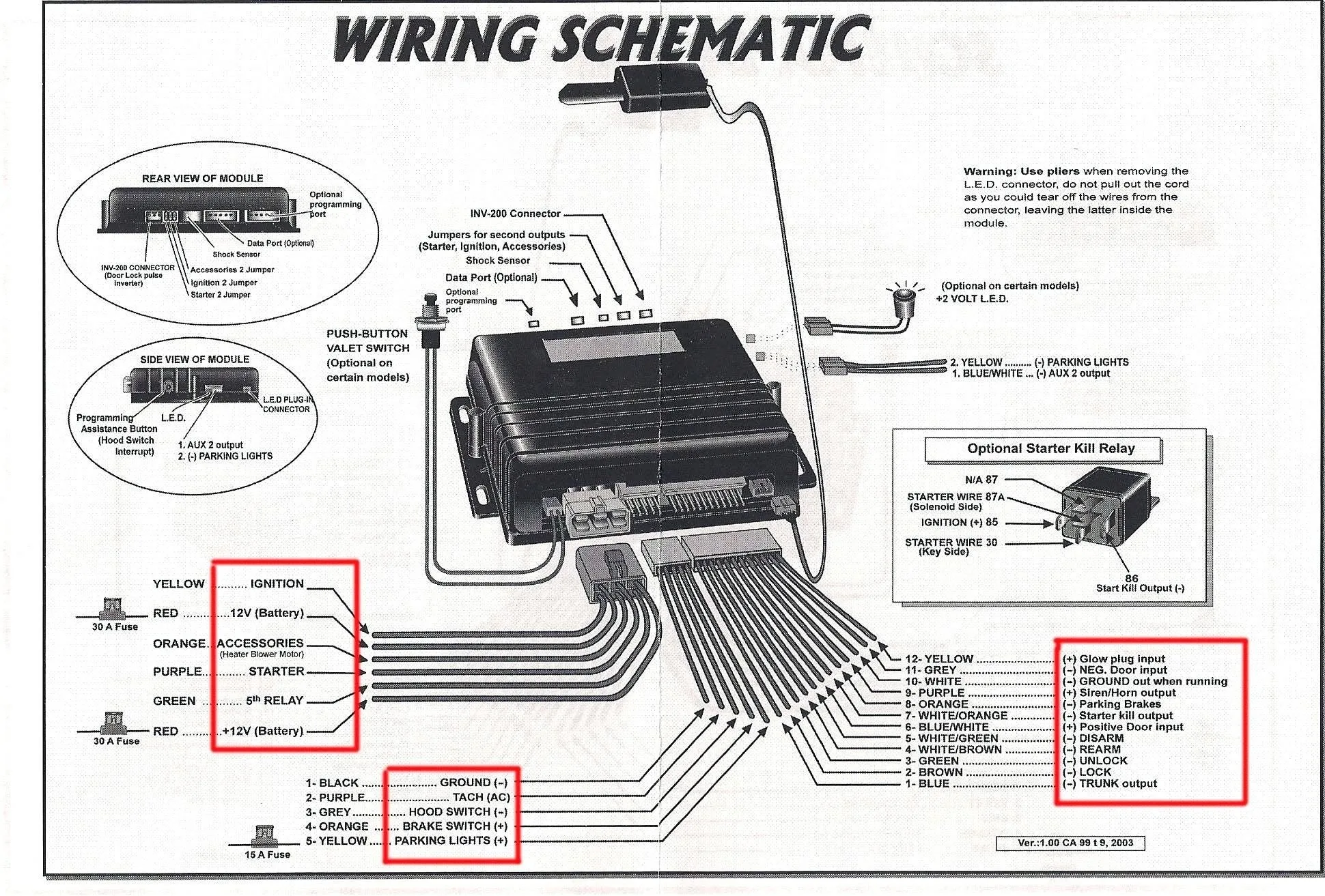 Clifford Alarm Wiring Diagrams