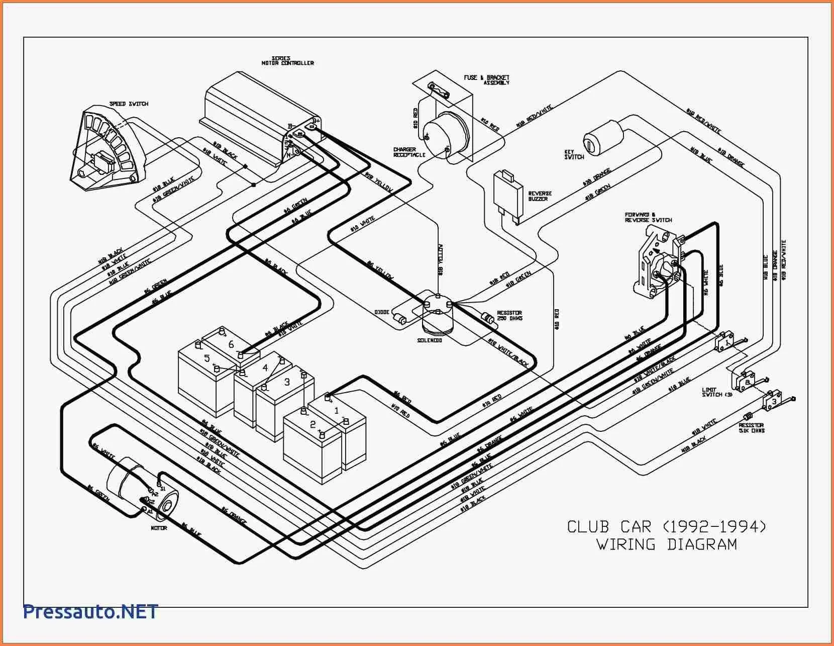 Club Car Ds 36 Volt V Glide Wiring Diagram