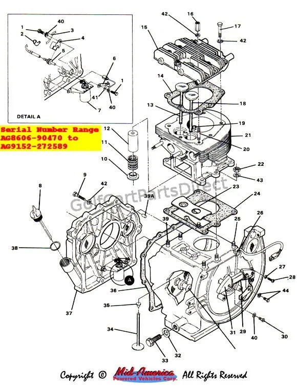 Club Car Engine Parts