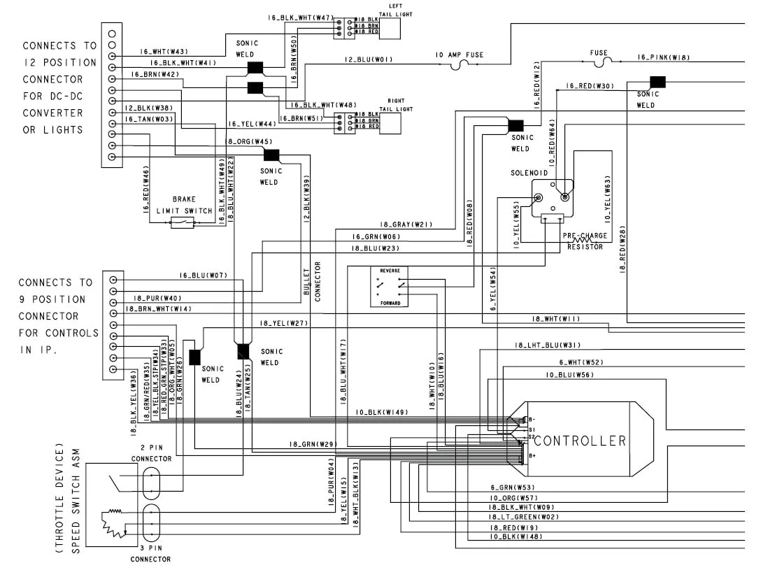 Club Car Precedent 48 Volt Battery Wiring Diagram Wiring Diagram