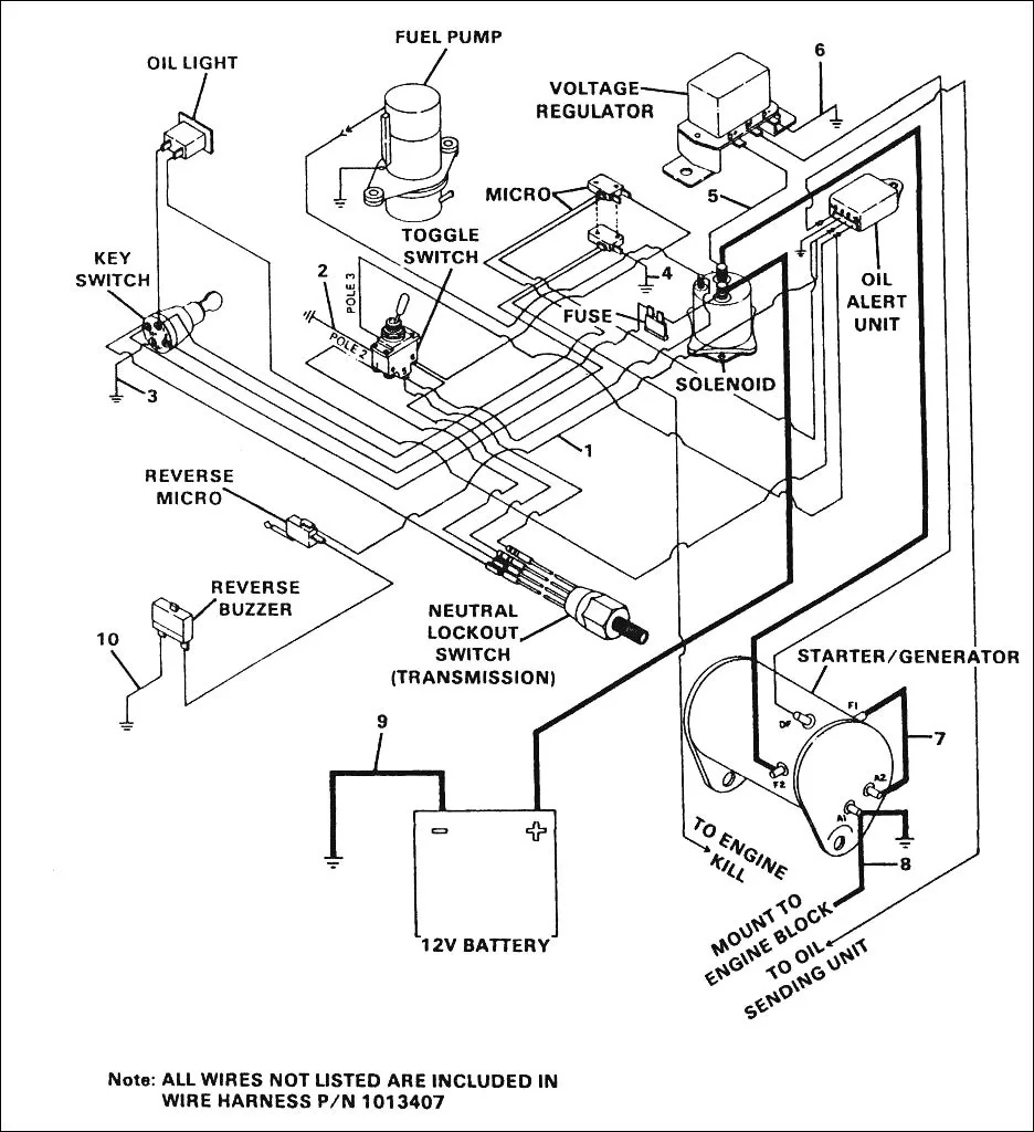 Club Car Starter Wire Diagram