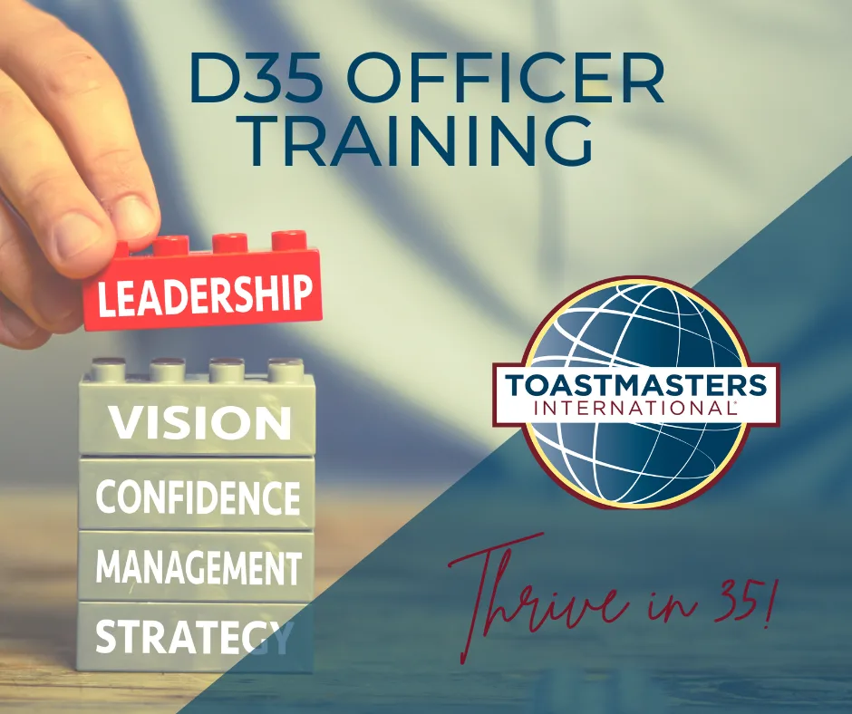 Club Officer Training District 35 Toastmasters