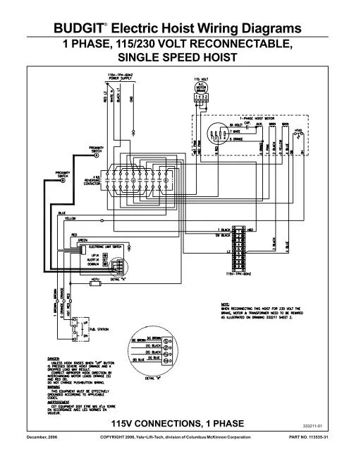 Cm Hoist Wiring Diagram 600 Pound