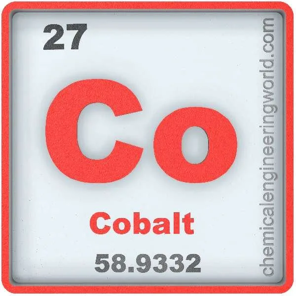 Cobalt Element Properties And Information Chemical Engineering World