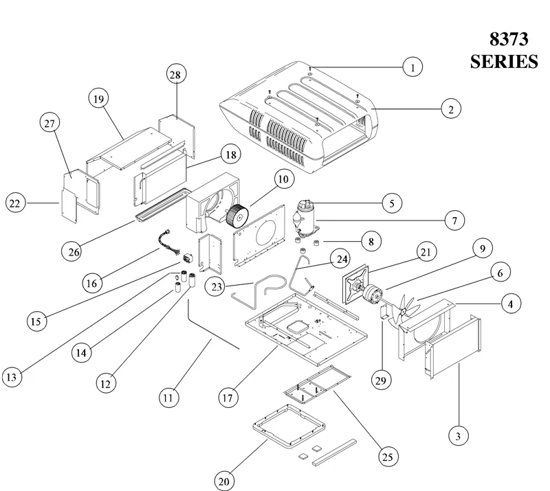 Coleman Tsr Air Conditioner Parts Diagram Coleman Diagrams A