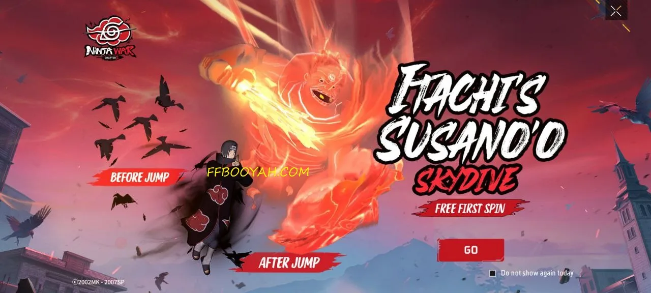Collect Itachi S Susano O Skydive From Free Fire S Faded Wheel Event Ffc Free Fire News