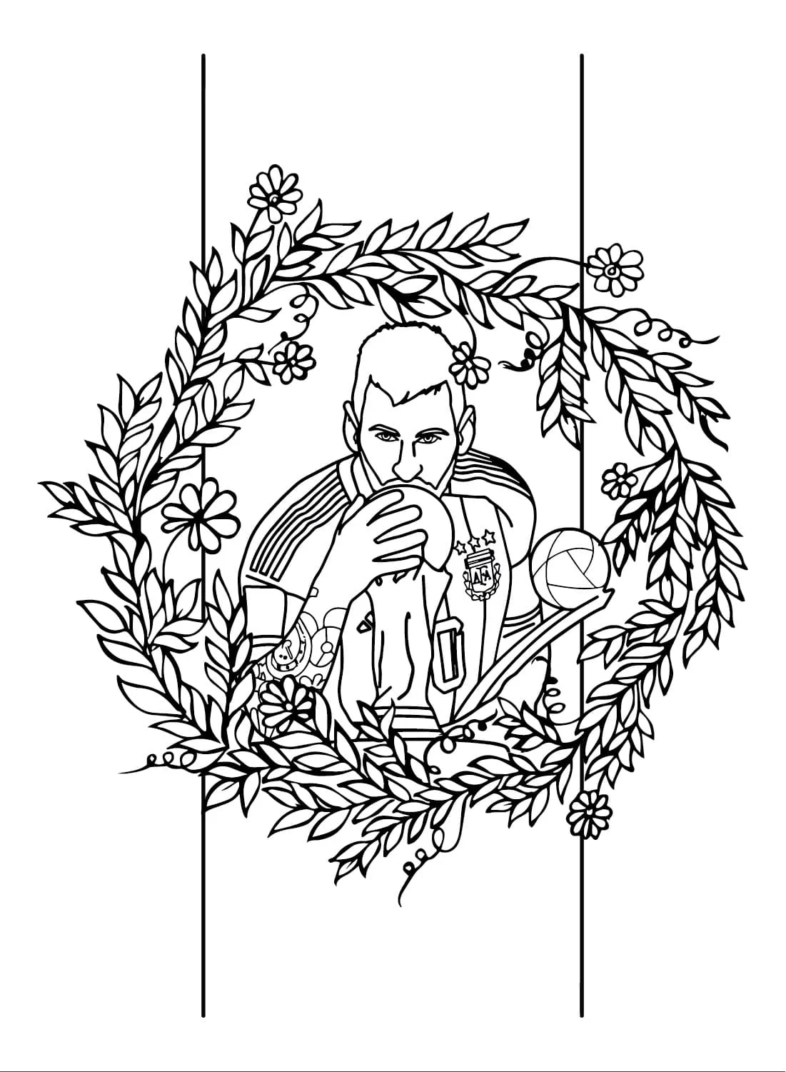 Coloriage Messi Télécharger Et Imprimer Gratuit Sur