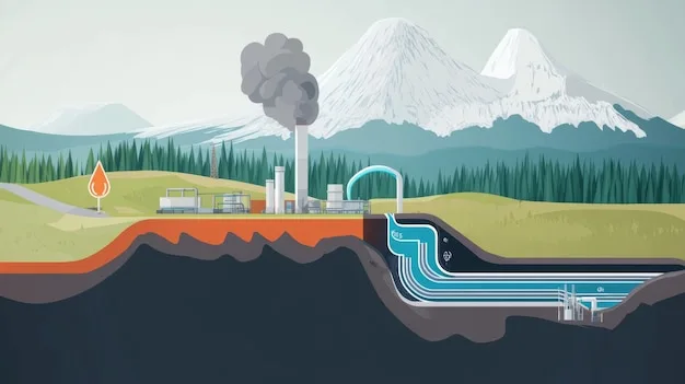 Comprehensive Geothermal Energy Production Diagram Premium Ai Generated Image