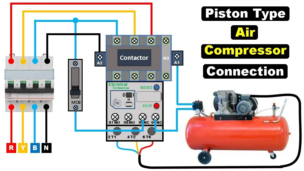 Compressed Air Compressor Wiring Diagram