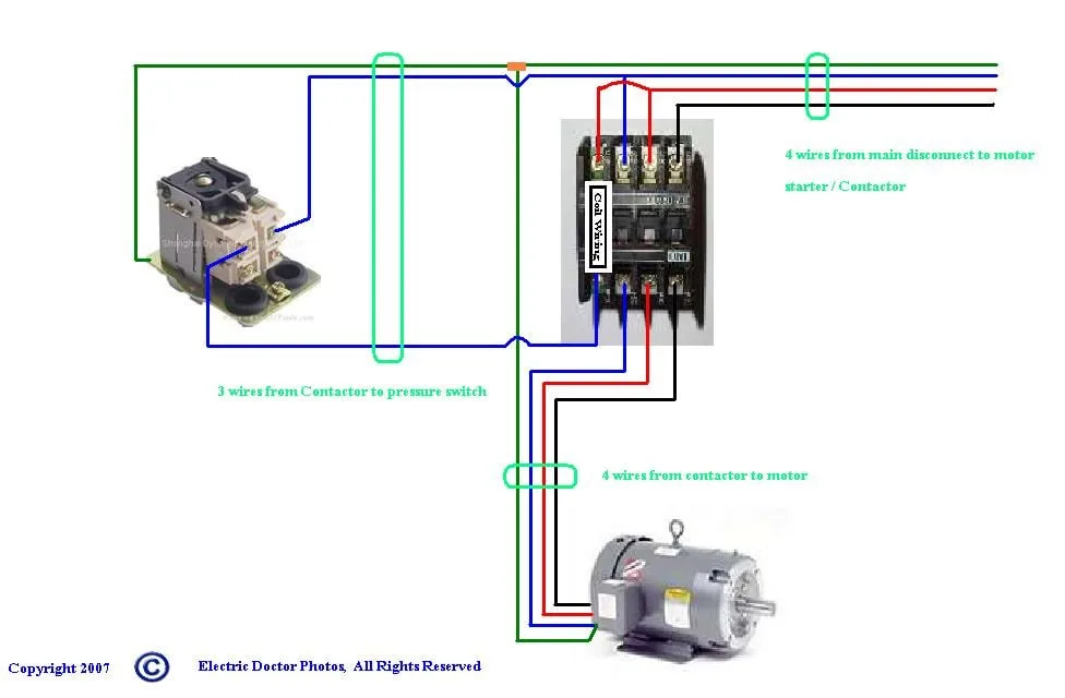 Compressor Magnetic Starter Pressure Switch Diagram Furnas M