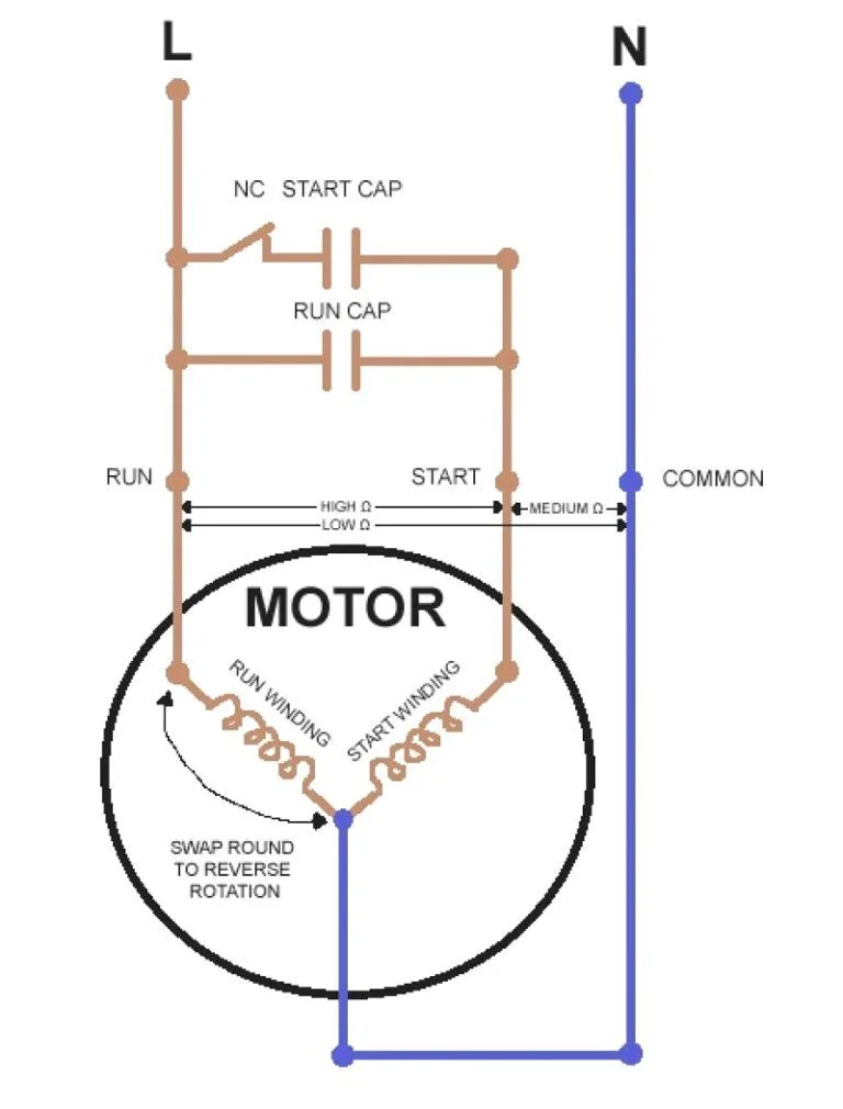 Compressor Wiring With Capacitor Capacitor Capacitors Wiring