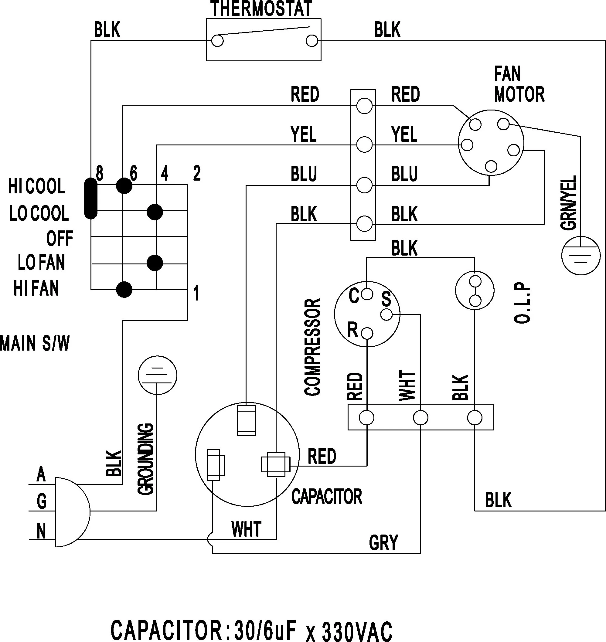Condenser Fan Wiring Diagram For Hvac