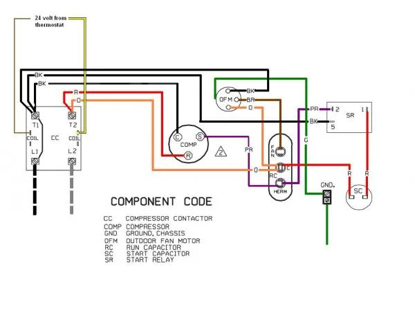 Condenser Motor Wiring Diagram