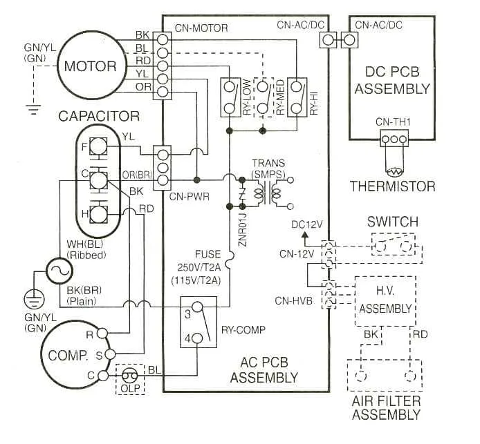 Condenser Motor Wiring Diagram