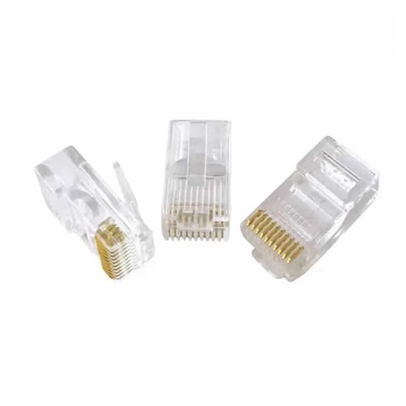Conector Rj45 10 Pines Cat5E Para Cable De Red 10U