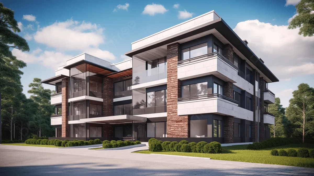 Contemporary Apartment Building