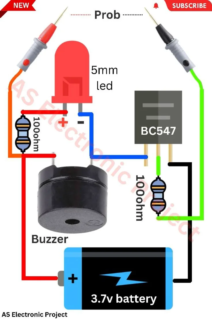 Continuity Tester Circuit Diagram Mini Multimeter Circuit Diagram Bc547 Bc548 Electrical Wiring