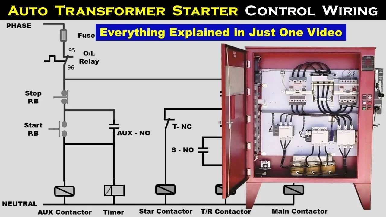 Control Diagram Of Autotransformer Starter Autotransformer S