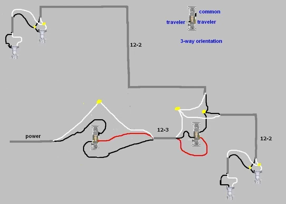 Cooper 3 Way Light Switch Wiring Diagram Cooper Three Way Sw