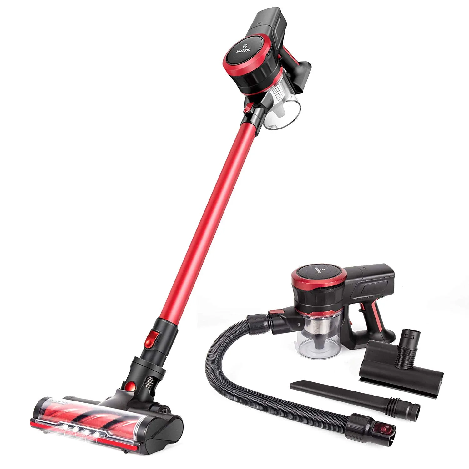 Cordless Vacuum Cleaner 2 In 1 17Kpa Strong Suction Stick Vacuum Ultra Quiet Handheld Vacuum