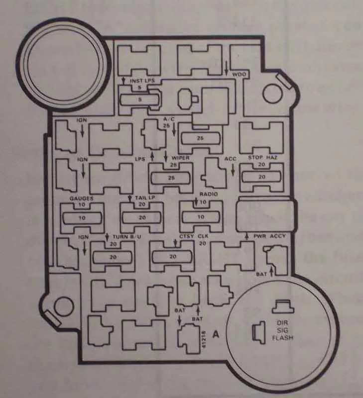 Corvette Fuse Panel Diagram