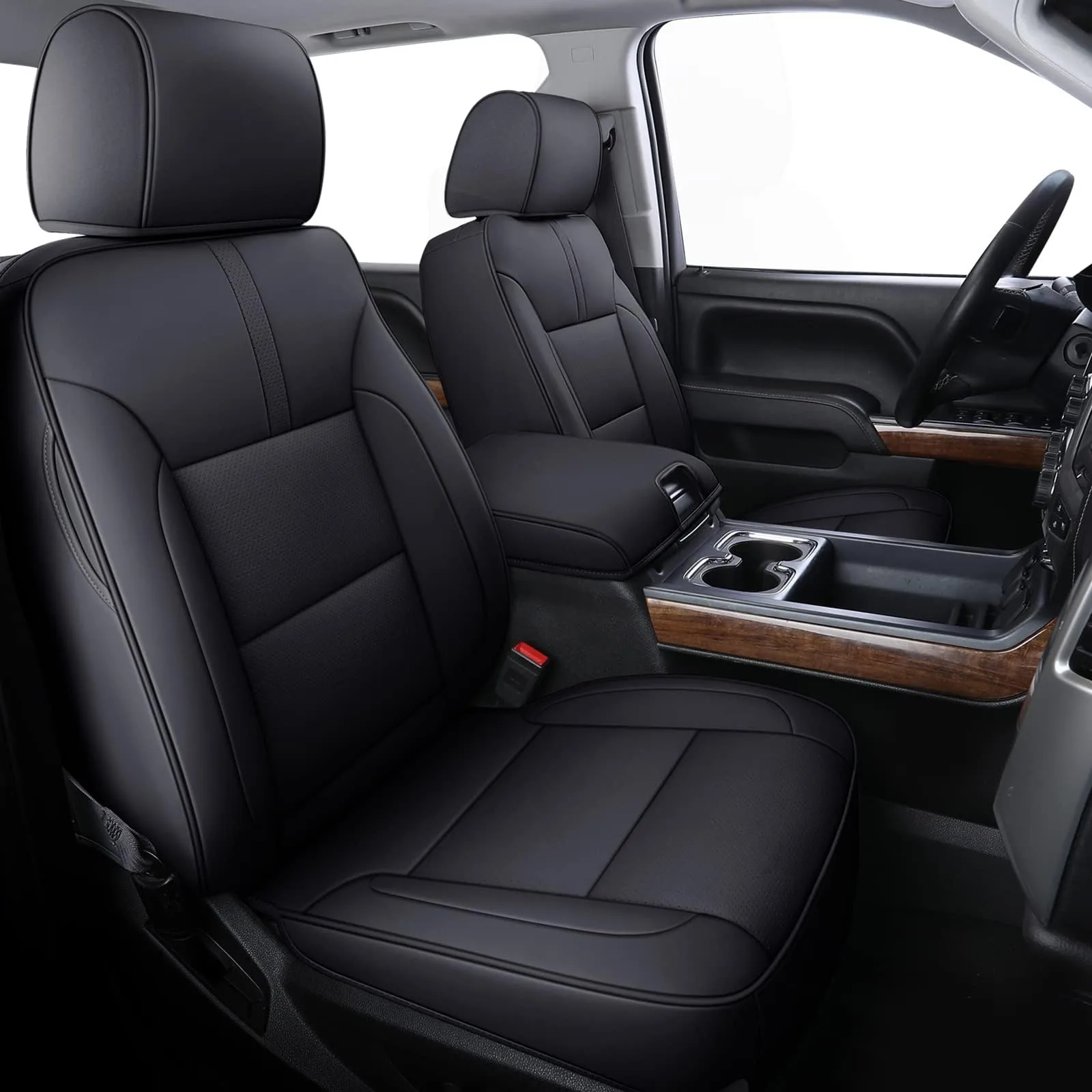 Coverado Chevy Silverado Seat Covers Faux Leather Seat Covers Fit For Chevy Silverado Gmc