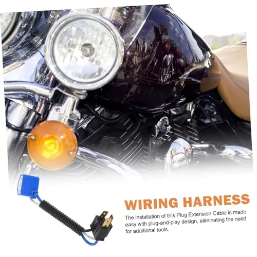 Crafthrou Car Light Bulb Socket H4 Plug Extension Cable H4 Headlights Wiring Wiring For Fog