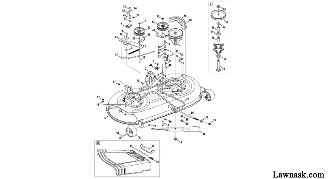 Craftsman 42 Inch Deck With Electric Pto Diagram Craftsman 5