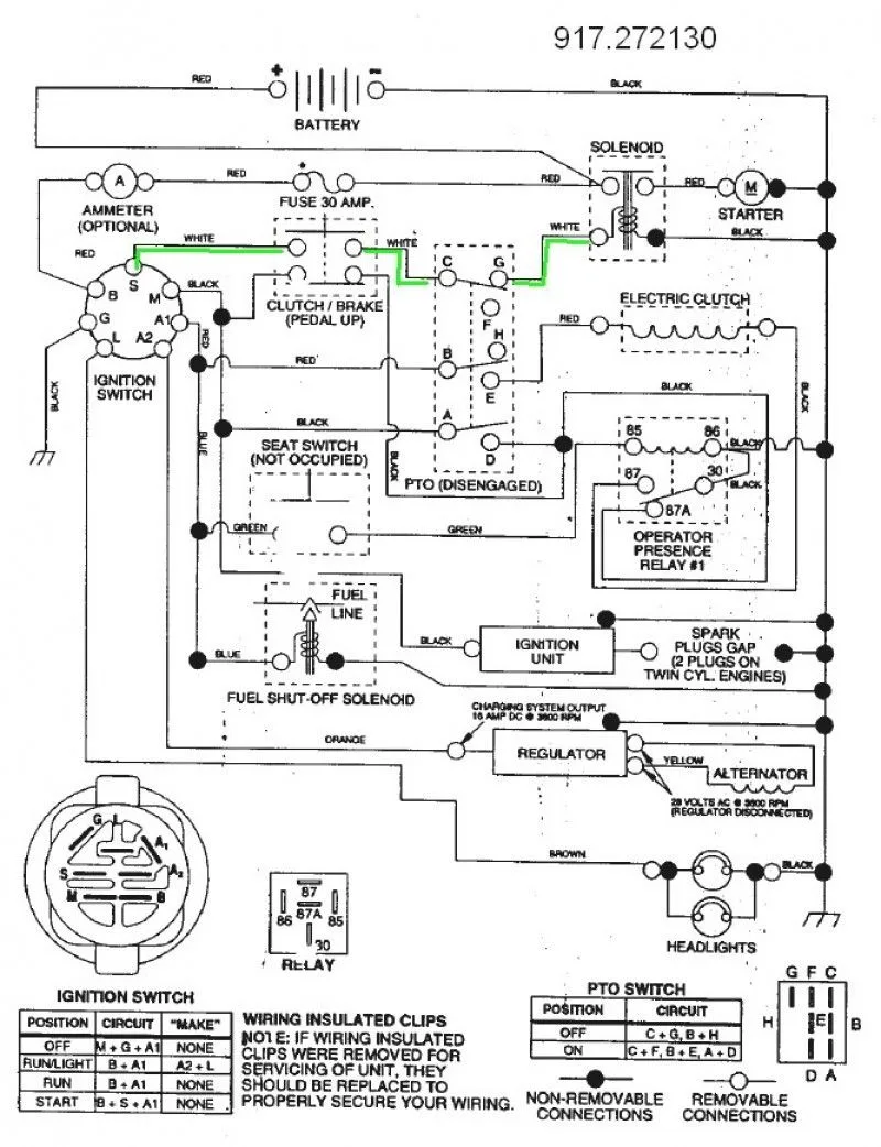Craftsman Lawn Mower Wiring Schematic Wiring Mower Solenoid
