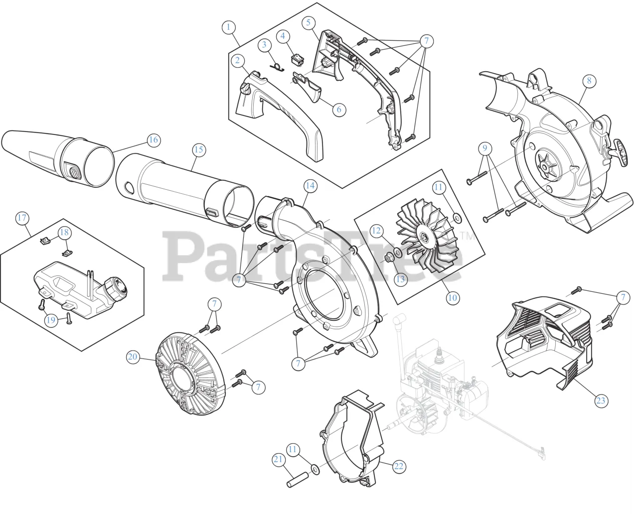 Craftsman Leaf Blower Parts Diagram