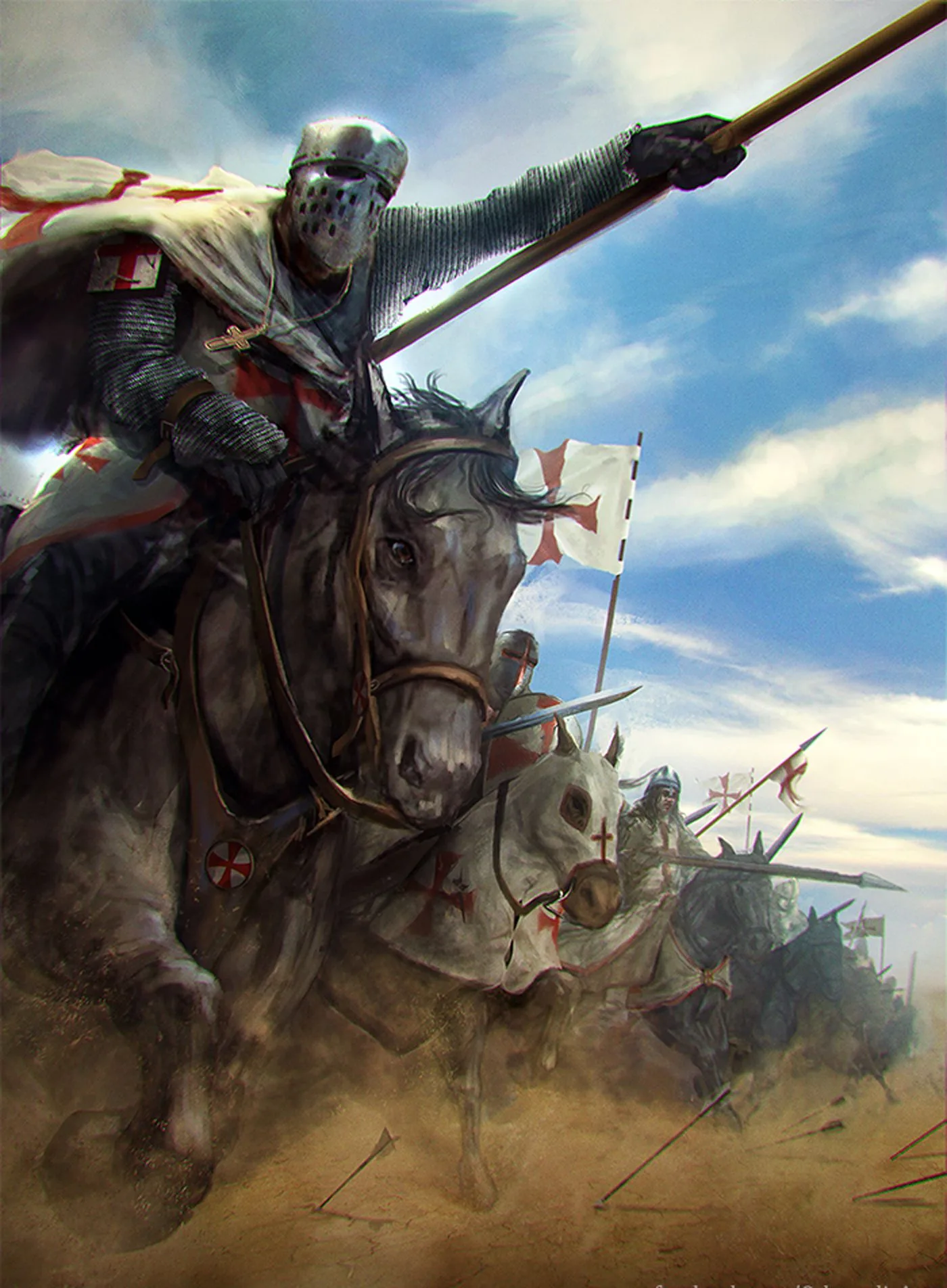 Пин На Доске Crusaders War Art